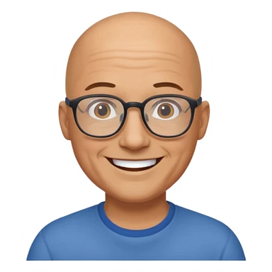 Bald dad sticker