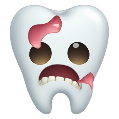 Broken tooth emoji  sticker