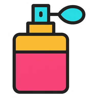 A perfume bottle sticker