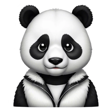Fashionable panda sticker