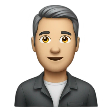 A man driving a Mercedes sticker