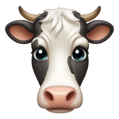 crying cow sticker