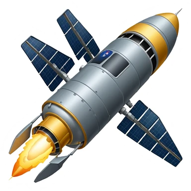 military space satellite sticker