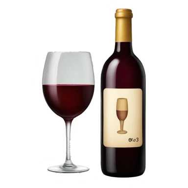 Bottle of wine  sticker