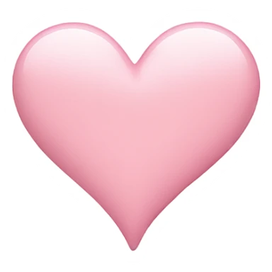 light pink heart sticker