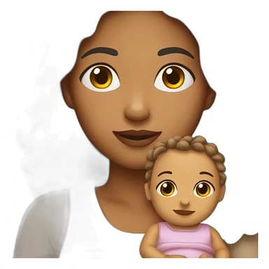 Femme qui allaite son bébé sticker