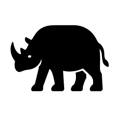 Rhinoceros sticker