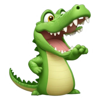 crocodile gesturing NO sticker