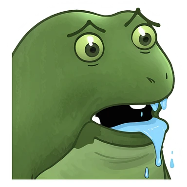 Mix melting and hot red face  sticker