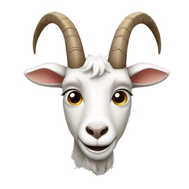 Goat face sticker