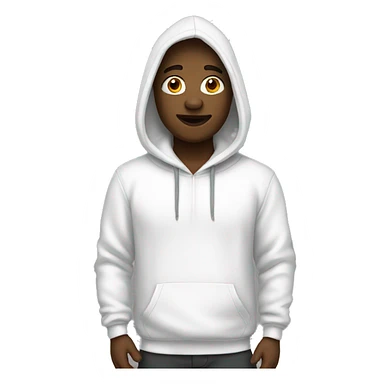 white hoodie sticker