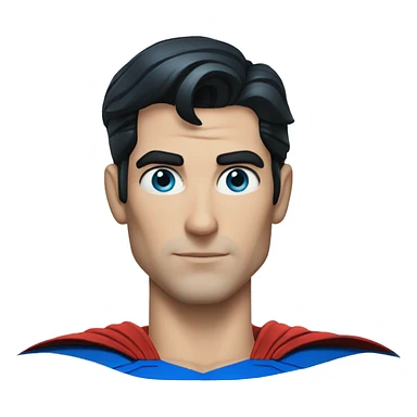 Blue eye Superman sticker