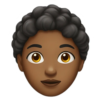 Black woman rolling eyes sticker