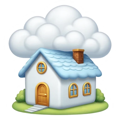 Cloud House made full of cloud  sticker