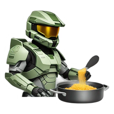master chief cooking sticker
