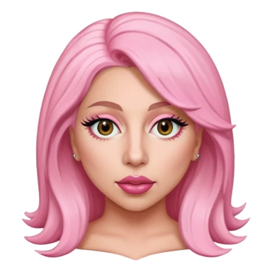 Lady gaga en rose sticker