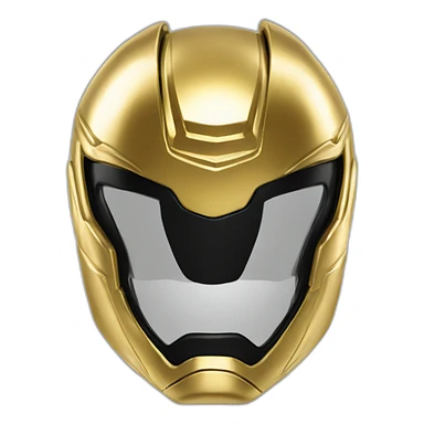 power ranger gold black cool ultimate sticker