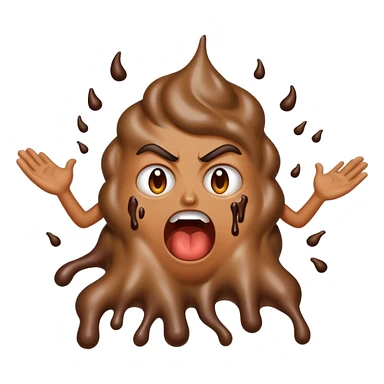 rage with poop sticker
