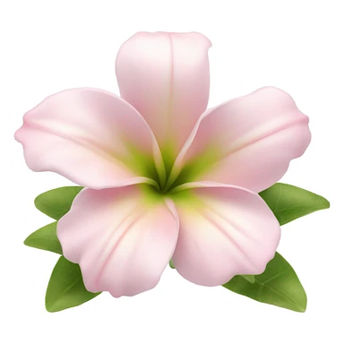 Light pink tropical flower sticker