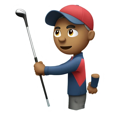 A golfer shanking his tee shot directly right into the water sticker