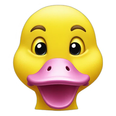 cute yellow duck sticker