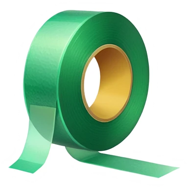 emoji of warm light green tape sticker