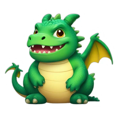 Chubby dragon sticker