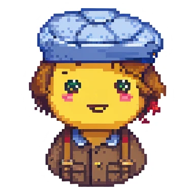 laughing emoji with beret sticker