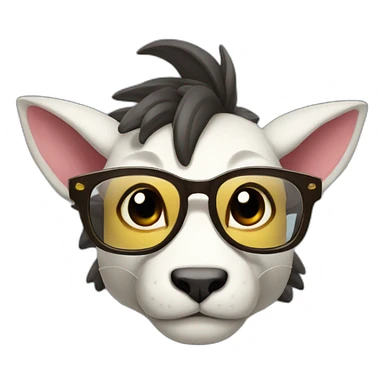 A cute asiandragon, with cool glasses sticker