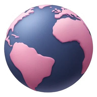 Pink earth  sticker