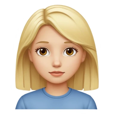 Girl with blonde hair  sticker
