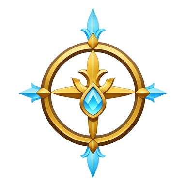 Apostle's emblem with a touch of light blue sticker