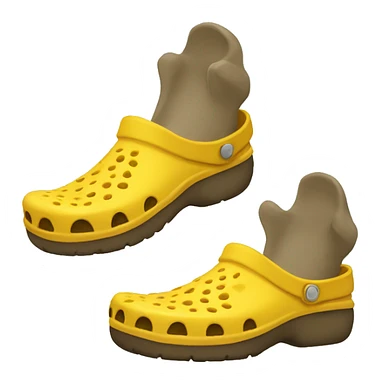 Yellow crocs sticker