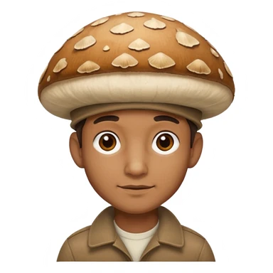 mushroom capped man
 sticker