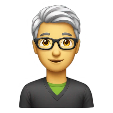 computer nerd sticker