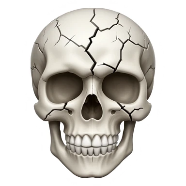 Mind blowing skull sticker