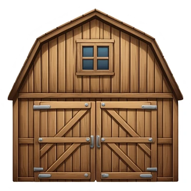 barn (iOS emoji style) sticker