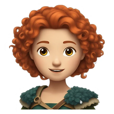 Merida from brave sticker
