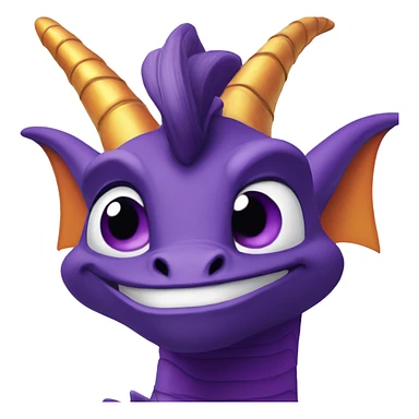 Spyro smirking  sticker