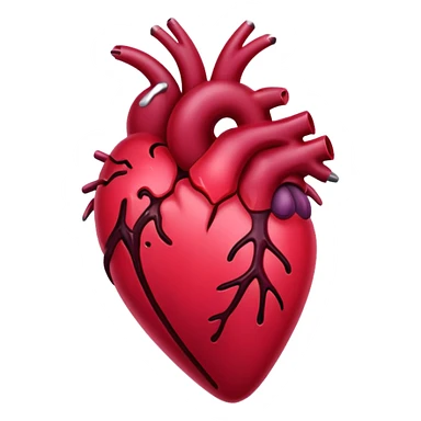 Dark crimson bleeding heart sticker