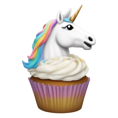 Unicorn cupcake  sticker