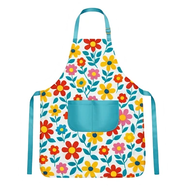 colorful kitchen apron  sticker