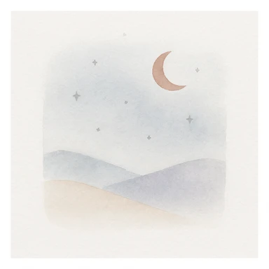 starry night watercolor art style sticker
