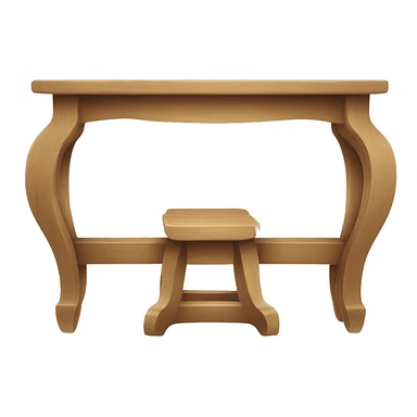 table sur fond blanc sticker