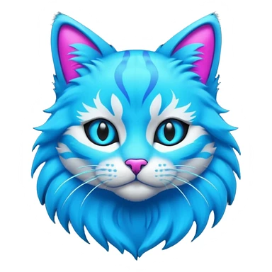 neon cat sticker