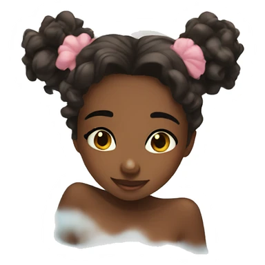 Girl taking a bath aesthetic sticker
