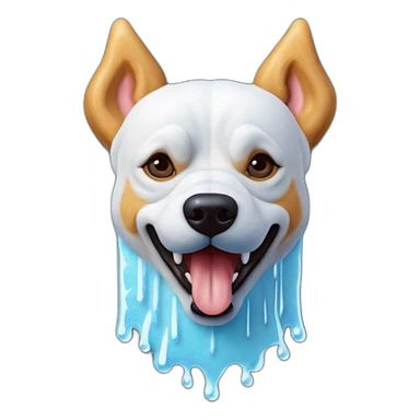 Chien en forme de glace  sticker