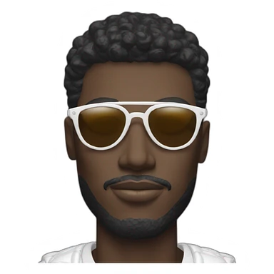 balenciaga male model in big sunglasses sticker