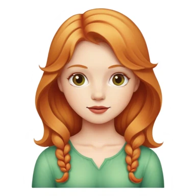 strawberry blonde girl  sticker
