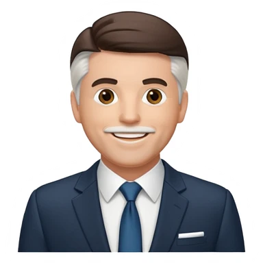 Michael McDonald with suit jacket sticker